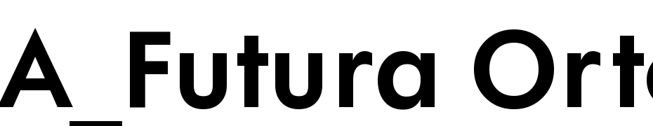 A_Futura Orto Bold cкачати шрифт безкоштовно